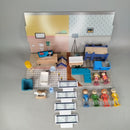 Puppenhaus mit Figuren & Möbeln