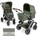 B-Ware Abc Design Kinderwagen Buggy Kombikinderwagen Babywanne Olive Set 2in1