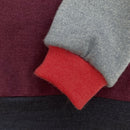 kronjuwel Wollpullover 104/110 weinrot graublau Upcycling