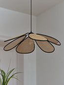 B-Ware Osram Pendelleuchte Hängelampe Rattan Daisy Leuchte E27 Led Braun Innenbereich