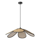 B-Ware Osram Pendelleuchte Hängelampe Rattan Daisy Leuchte E27 Led Braun Innenbereich