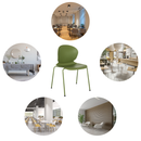 B-Ware Hjh Office Besucherstuhl Konferenzstuhl Stapelstuhl T36 Vi Kunststoff Grün