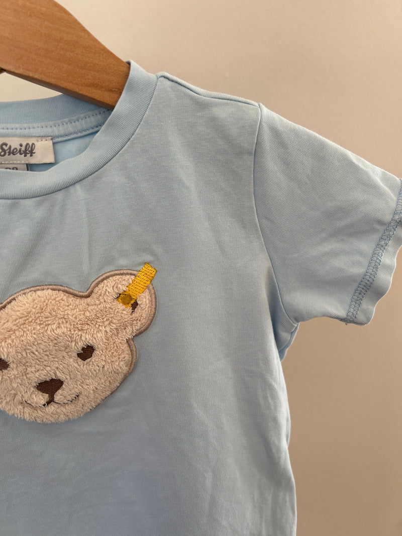 Steiff T-shirt with squeaking teddy - size 92