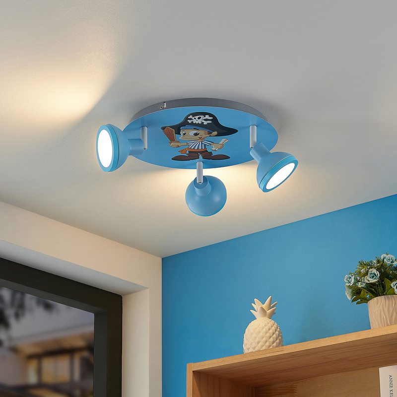 Lindby Roxas Kinderzimmer Deckenlampe Deckenleuchte Licht Lampe Leuchte Pirat