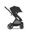 CYBEX Gold Kinderwagen EOS 2-in-1, Reisesystem, Ab Geburt bis 22 kg (ca. 4 Jahre), Moon Black