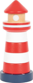 small Foot Stapelturm Leuchtturm Großer Ozean, aus FSC 100%-zertifiziertem Holz, Steckspiel für Kinder ab 1 Jahr, 12454