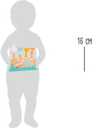 Small Foot Steckspiel Pastell, lustige Springtiere aus Holz zum Herunterdrücken und Aufspringen, ab 1 Jahr, 11474 Spielzeug, Mehrfarbig