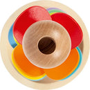 small foot Klang-Murmelbahn Regenbogen, Motorikspiel für Kinder, aus Holz, inkl. 4 Murmeln, ab 3 Jahren, 1187