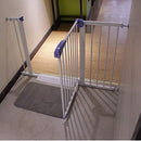 Babify - Kindersicherungsgitter für Türen und Flure - Weiß - Maximale Vielseitigkeit von 65 bis 91 cm - Inklusive 2 Verlängerungen von 10 cm