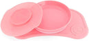 Twistshake Children's Plate with Suction Cup | Click-Mat Mini | BPA | Non-Slip | from 6 Months | Pastel Pink