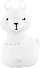 Chicco Nachtlicht Lama Aufladbar Baby, Mehrfarbiges LED Nachtlicht in Weichem Silikon, Baby Nachtlicht mit 8 Farben, One-Touch-Aktivierung, Ohne Erhitzen, Ladegerät mit USB-Kabel