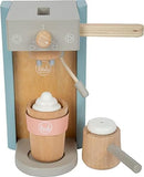 small foot Kaffeemaschinen-Set "tasty" aus Holz, Rollenspielzeug für Kinder, Spielküchenzubehör, ab 3 Jahren, 12247