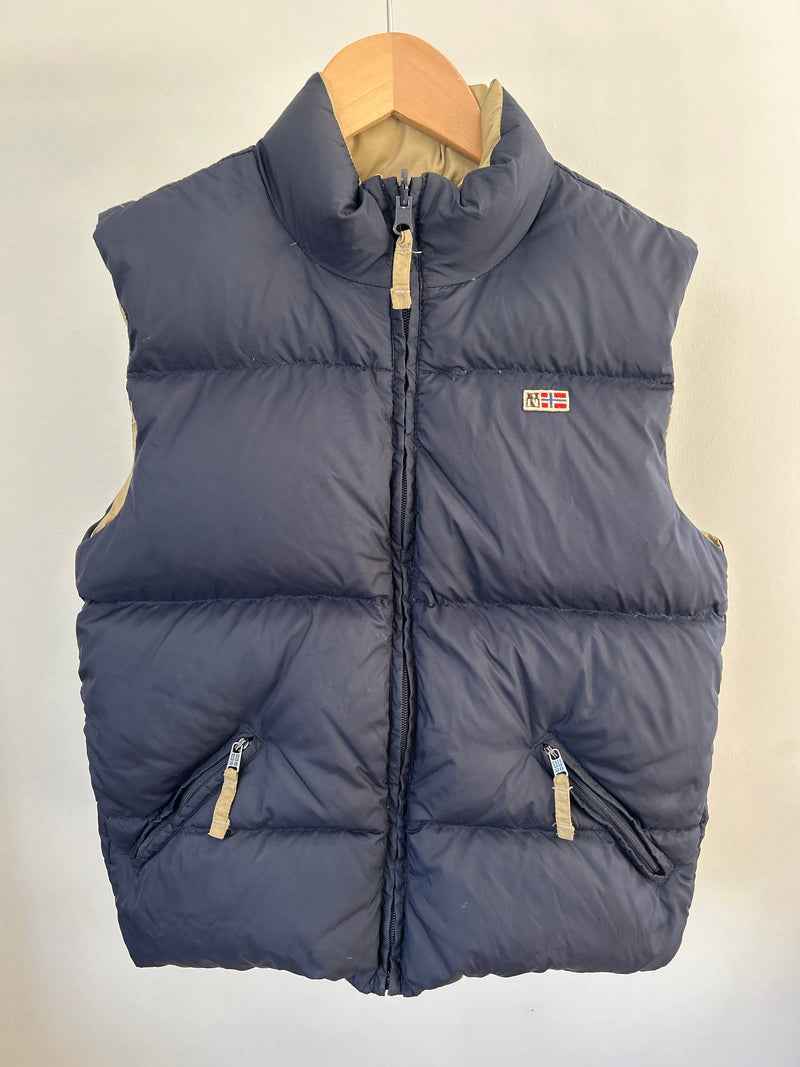 napapijri reversible down vest - size 146/152