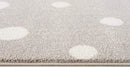 B-Ware Jimri Kinderteppich Läufer Teppich Kinderzimmer Beige Dots Punkte 80 X 150 Cm