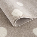 B-Ware Jimri Kinderteppich Läufer Teppich Kinderzimmer Beige Dots Punkte 80 X 150 Cm
