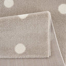 B-Ware Jimri Kinderteppich Läufer Teppich Kinderzimmer Beige Dots Punkte 80 X 150 Cm