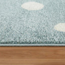 B-Ware Jimri Kinderteppich Läufer Mint Teppich Kinderzimmer Dots Punkte 80 Cm X 150 Cm