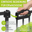 B-Ware Bomi Türschutzgitter Treppengitter Kindergitter Merle Extra Flach 79 87 Cm Xxl