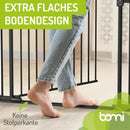 B-Ware Bomi Türschutzgitter Treppengitter Kindergitter Merle Extra Flach 79 87 Cm Xxl