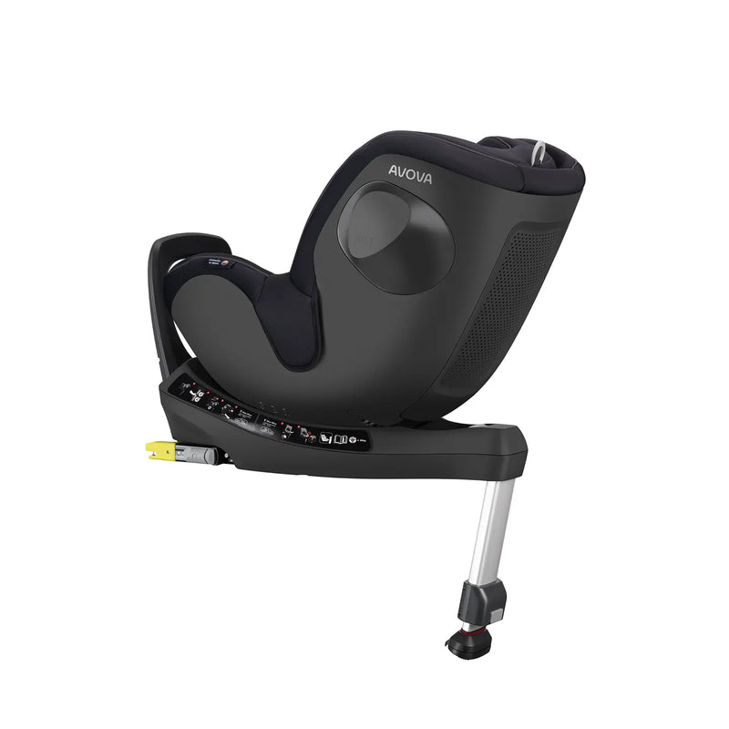B-Ware Avova Sperber Fix 61 Kindersitz Autositz Reboarder 360 Grad Schwarz Pearl Black