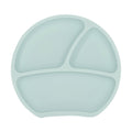 Silikon Teller-rund Aquamarin