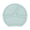 Silikon Teller-rund Aquamarin