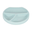Silikon Teller-rund Aquamarin