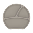 Silikon Teller-rund Taupe