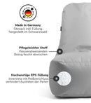 Mokebo Outdoor Sitzsack Pouf Sitzgelegenheit Der Däumchendreher Hellgrau B-Ware