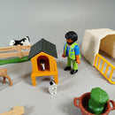 Zoo-Spielset – Tierfiguren & Zoowärter, Set von 12