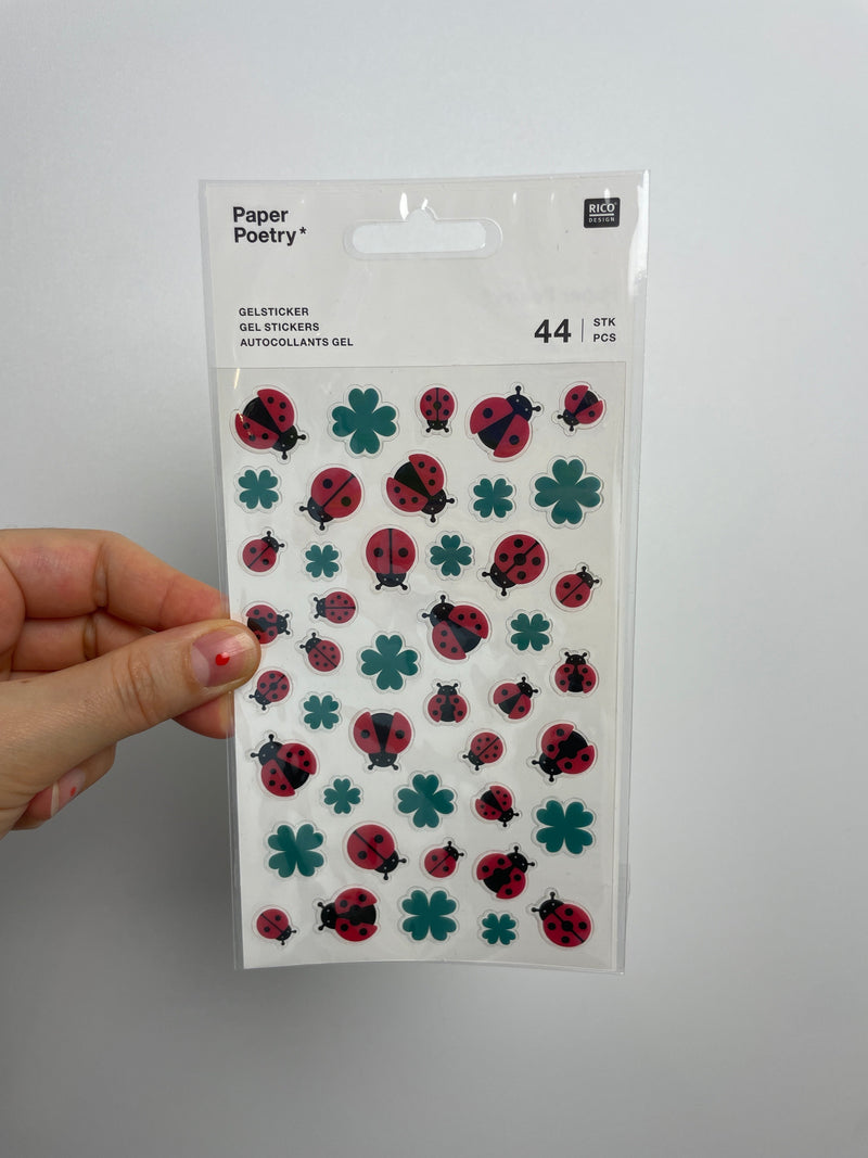 Paper Poetry • Gel Sticker • Marienkäfer