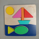 LOVEVERY Bundle Holzspielzeug Lernpuzzle & Steckspiel