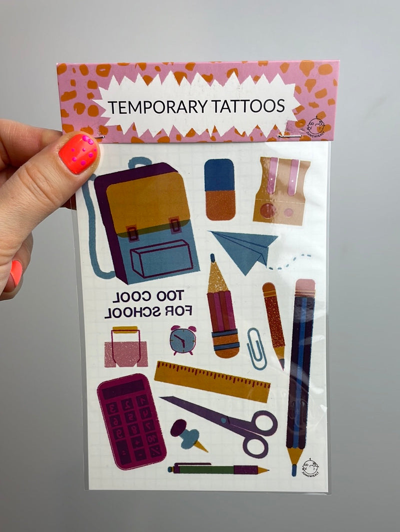 Temporary Tattoo • School