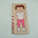 AMIGO Anatomie Mädchen Schichtenpuzzle Holz Puzzle