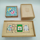 Sunnylife Bundle Travel Games Set von 3 Holz Lernspiele