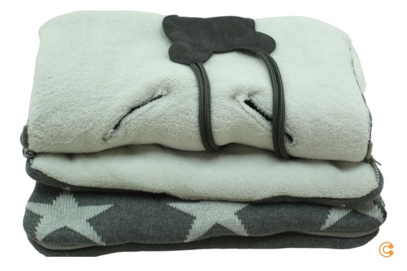 Little Friends Star Footmuff Baby Footmuff Stroller Footmuff Stroller Blanket Grey