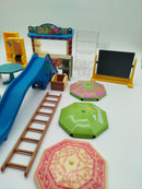  Teilsets - Süßigkeitenstand, Spielplatz, Strand