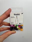 itoshii - Ponii Beads Marmor Mix 9x6mm 80 Stück