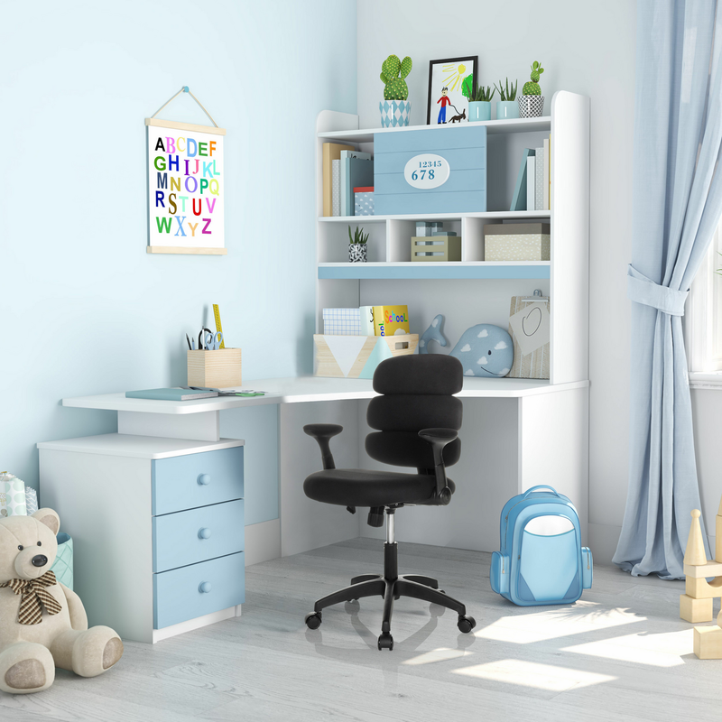 hjh OFFICE Kinderstuhl Schreibtischstuhl KID ERGOLINO B Blau Drehstuhl