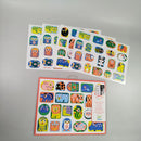  Lernspiel-Set mit Puzzle, Magneten & Stickern