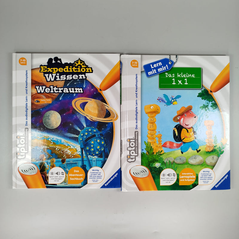 Ravensburger Tiptoi Bücher - Expedition Wissen Weltraum & Das kleine 1x1