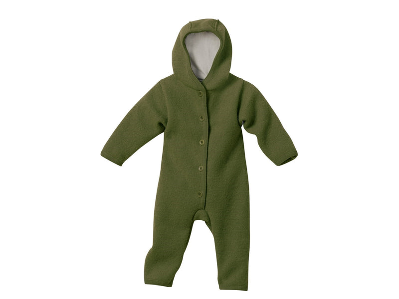 Wollwalkanzüge Overalls Kleidung Walk-Overall oliv° Disana Front Image Last Season