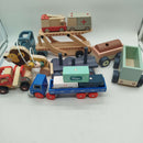 Bundle Holz Fahrzeuge Tiere Schilder