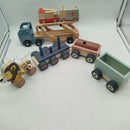 Bundle Holz Fahrzeuge Tiere Schilder