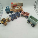 Bundle Holz Fahrzeuge Tiere Schilder