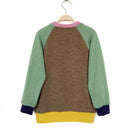 kronjuwel Wollpullover 122 braun grün bunt Upcycling