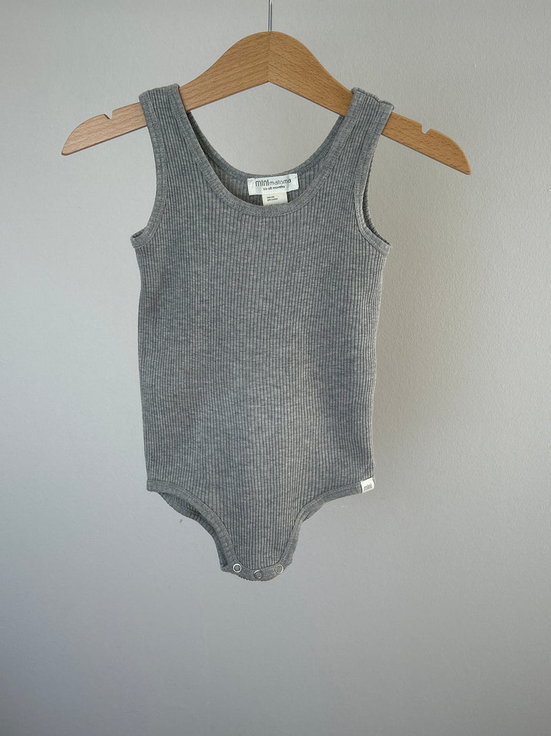 minimalisma silk/cotton sleeveless bodysuit - size 86