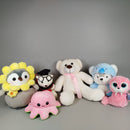 Kuscheltiere Set - 6 Plüschtiere, verschiedene Charaktere