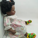 Zapf Creation Babypuppe Blumen Kleid dunkle Haut