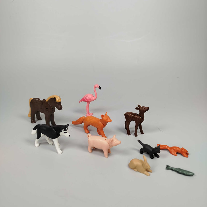 Playmobil Tierfiguren-Set – Bauernhoftiere und Wildtiere